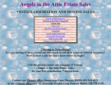 Tablet Screenshot of angelsintheatticestatesales.com